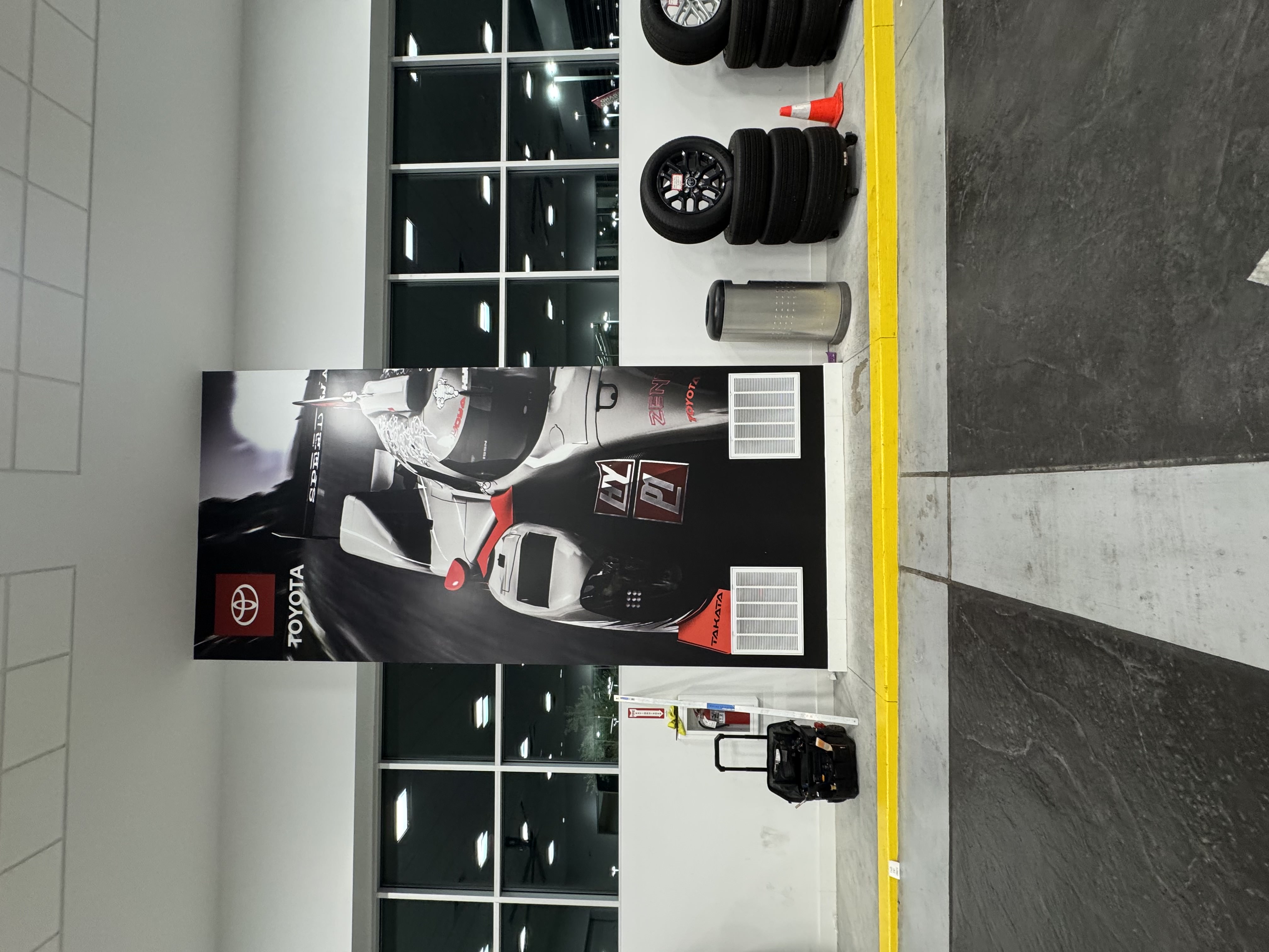 Large format Toytoa wall graphic